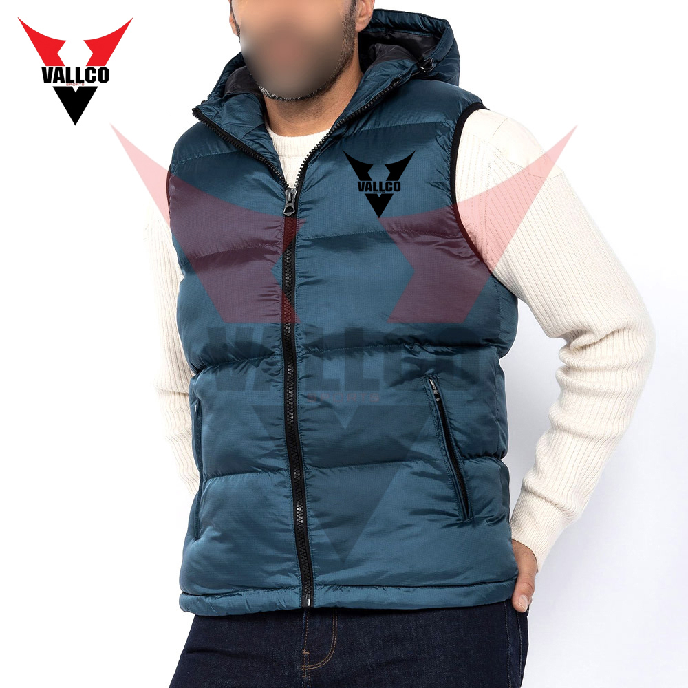 In One Solid Color Highest Quality Make Your Own Men Wear Sleeveless Puffer Jackets - view 16