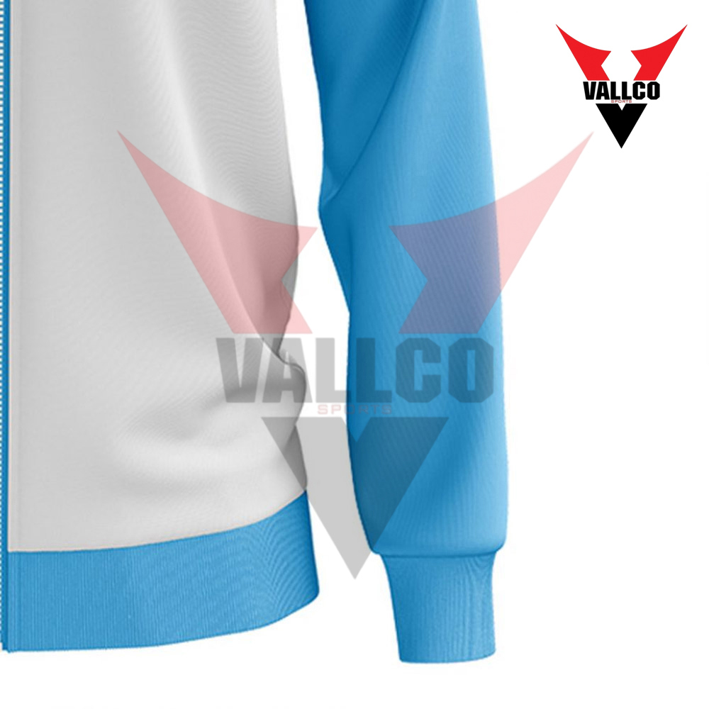 In Blue And White Colors Best Soft Touch Material Wholesale Price Durable Sublimation Jackets - view 3