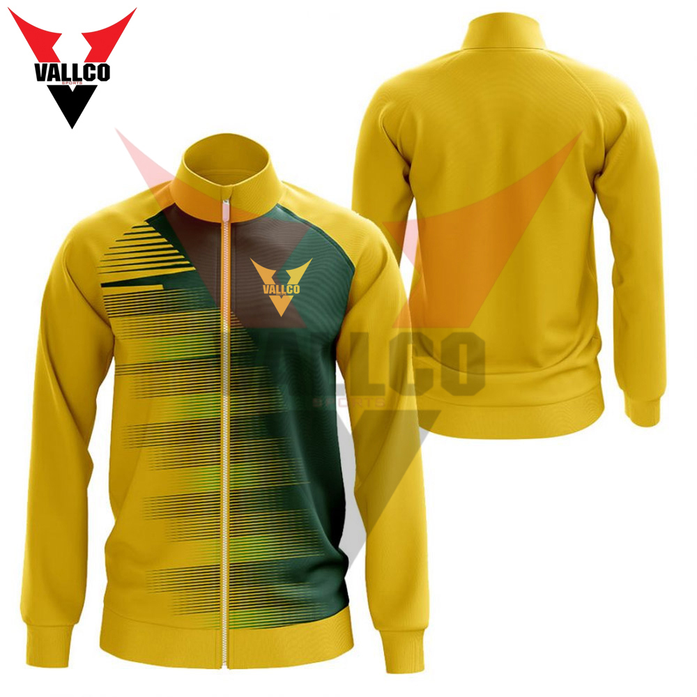 Yellow And Green Contrast Color Best Material Highest Quality  Men Wear Sublimation Jackets - view 6