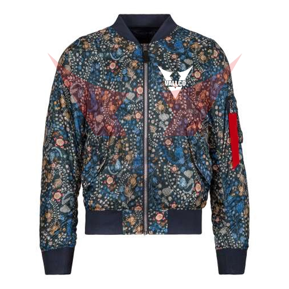 Blank Design Long Sleeve Jackets Full Zipper Style In Different Color Men Wear Sublimation Jackets