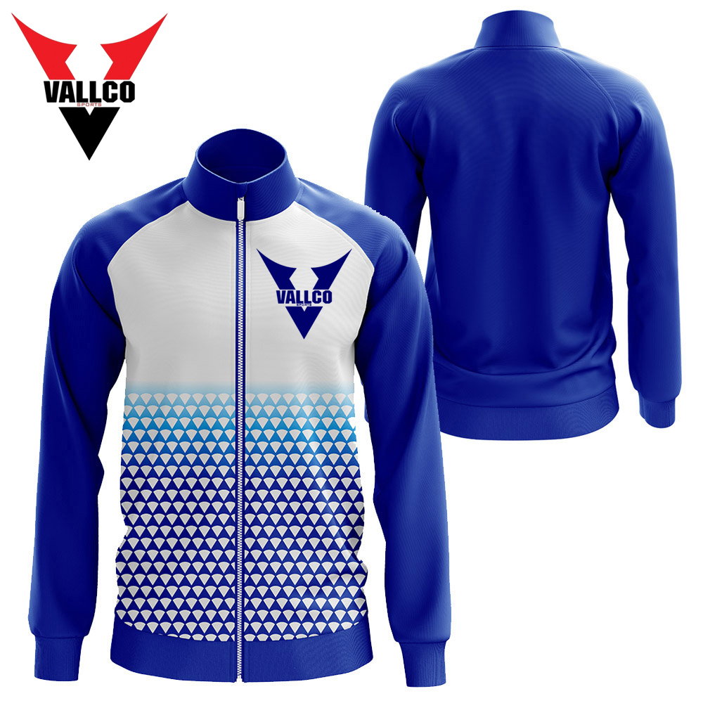 Blue White Contrast Color With Own Logo Best Supplier Unique Product Sublimation Jackets - view 3