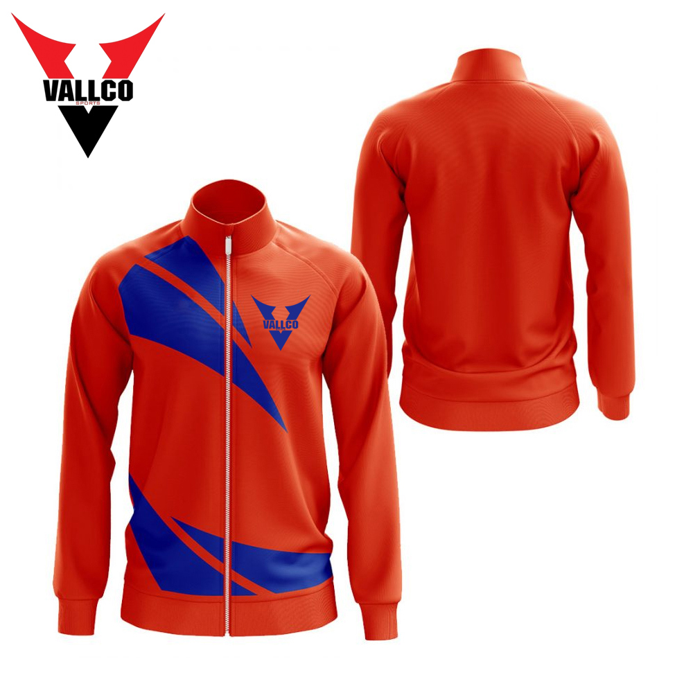 Orange Blue Color With Own Logo Best Seller Comfortable Premium Quality Sublimation Jackets - view 3