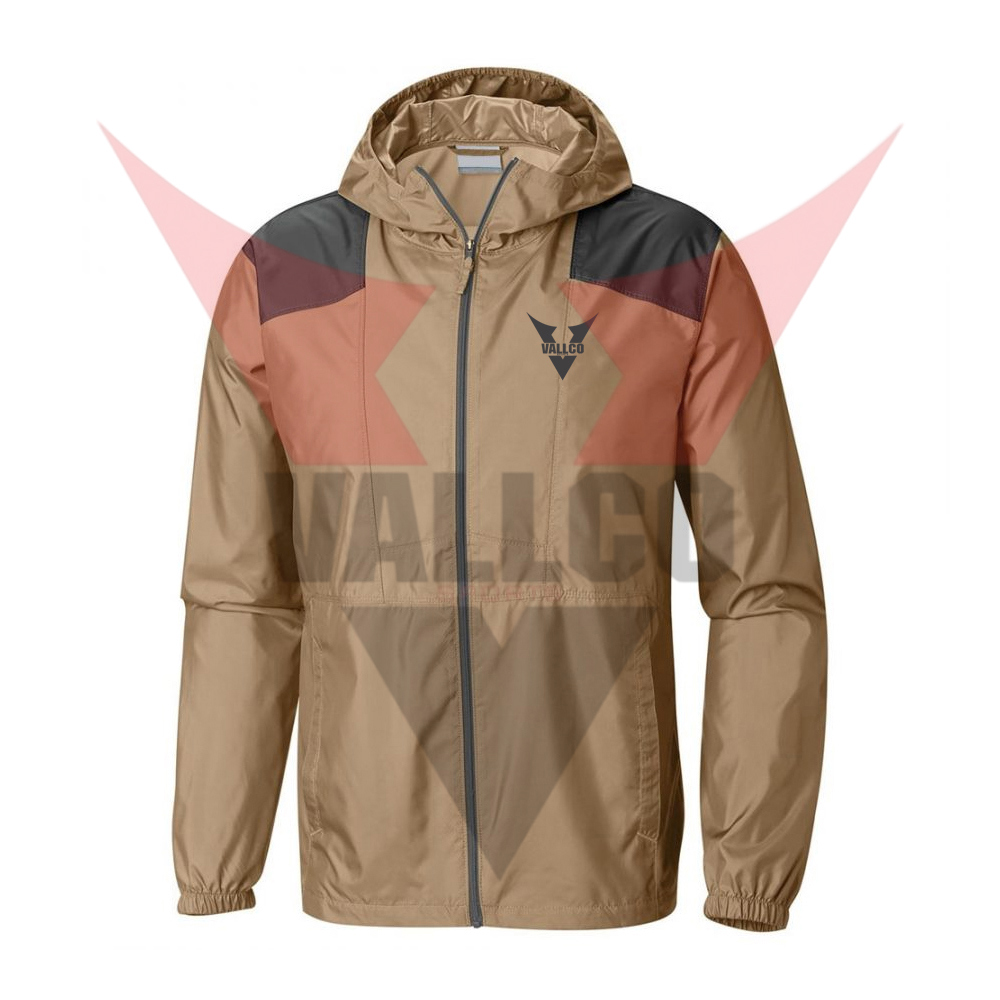 Spring And Autumn Season With Hooded Cool And Windbreaker Jacket Customized Windbreaker Jacket