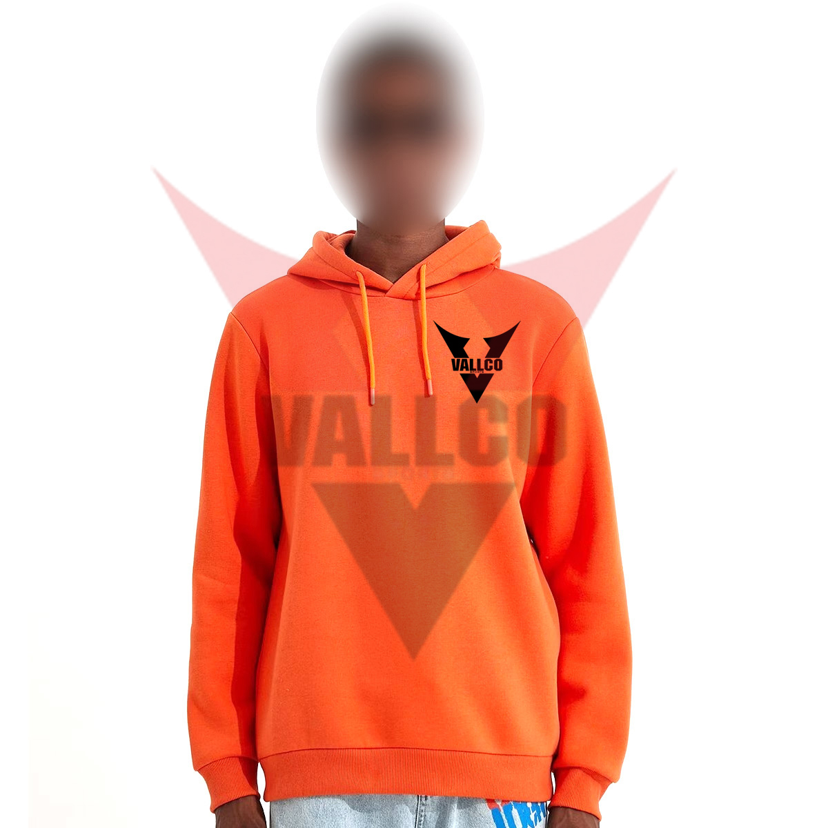 Best Quality Product Pullover Style Side Pocket Fall Winter Wear In Orange Color Oversize Hoodies 