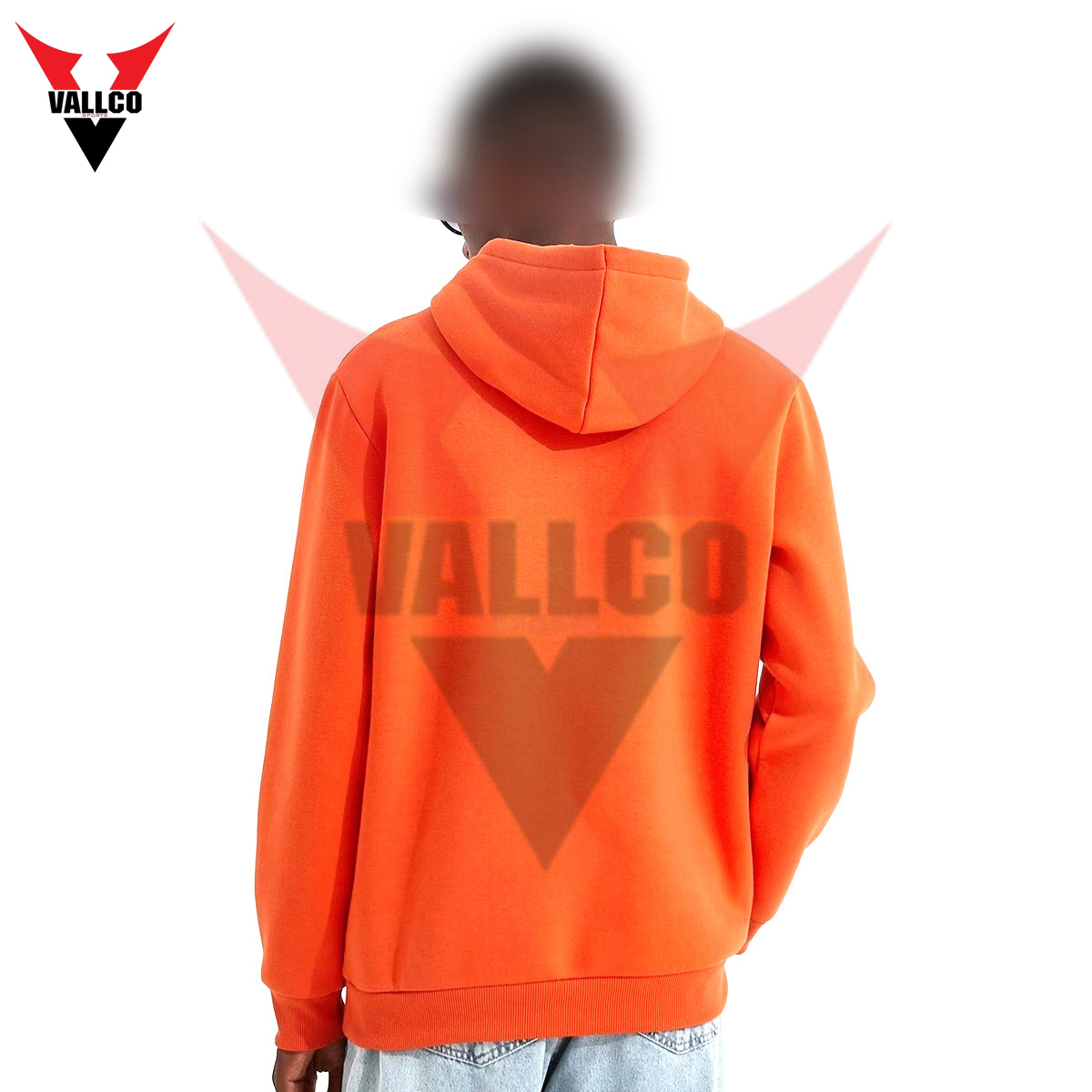 Best Quality Product Pullover Style Side Pocket Fall Winter Wear In Orange Color Oversize Hoodies  - view 7