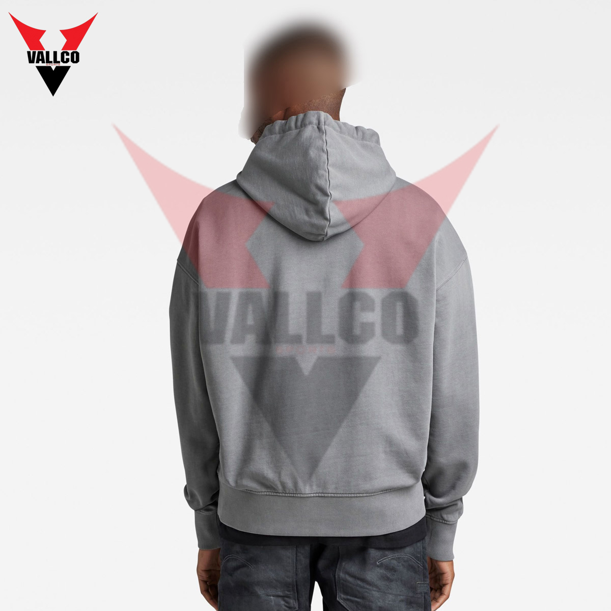 In One Solid Color Fully Customized Made Hand Made Comfortable Men Oversize Hoodies - view 4