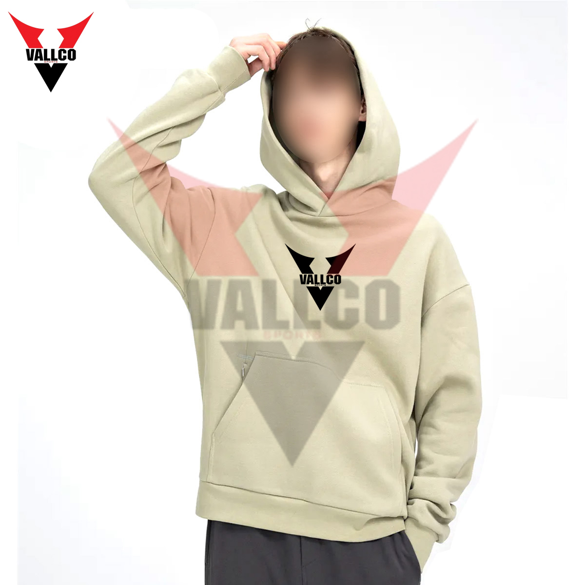 Cotton Solid Color New Arrival Fully Customized Made Premium Quality Oversize Hoodies - view 17