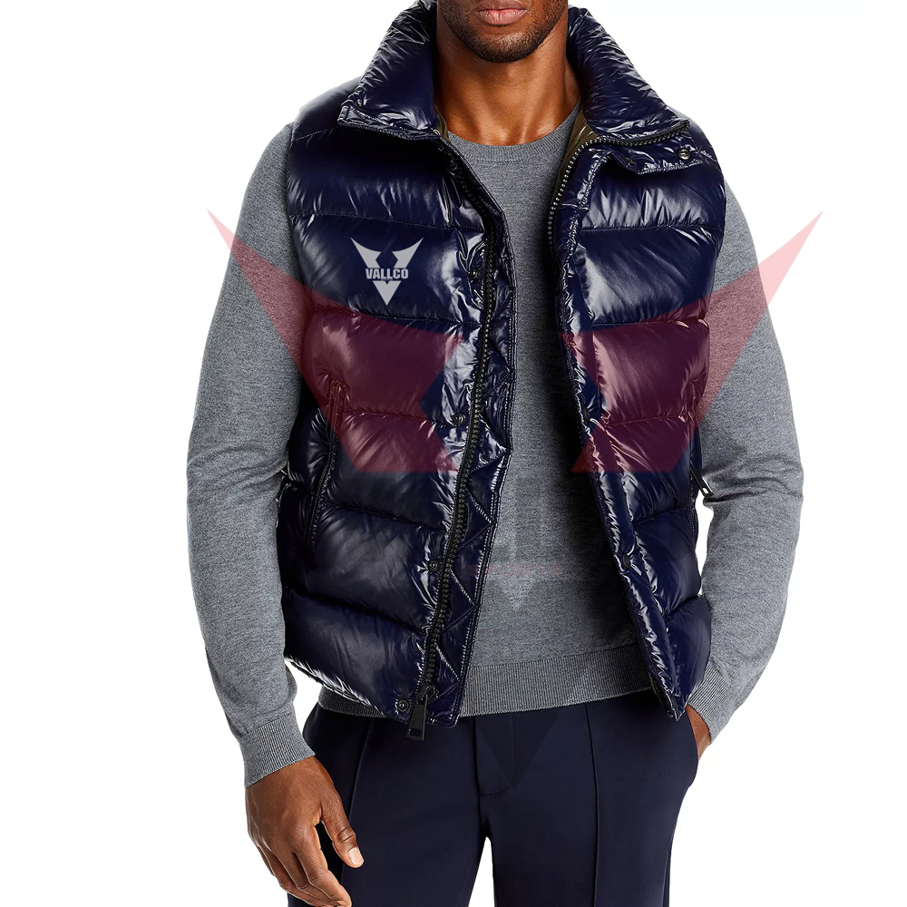 In One Solid Color Good Seller Make Your Own Best Supplier Men Outer Wear Sleeveless Puffer Jackets