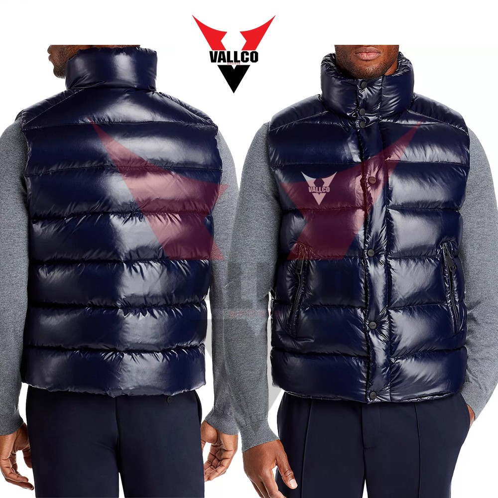 In One Solid Color Good Seller Make Your Own Best Supplier Men Outer Wear Sleeveless Puffer Jackets - view 6