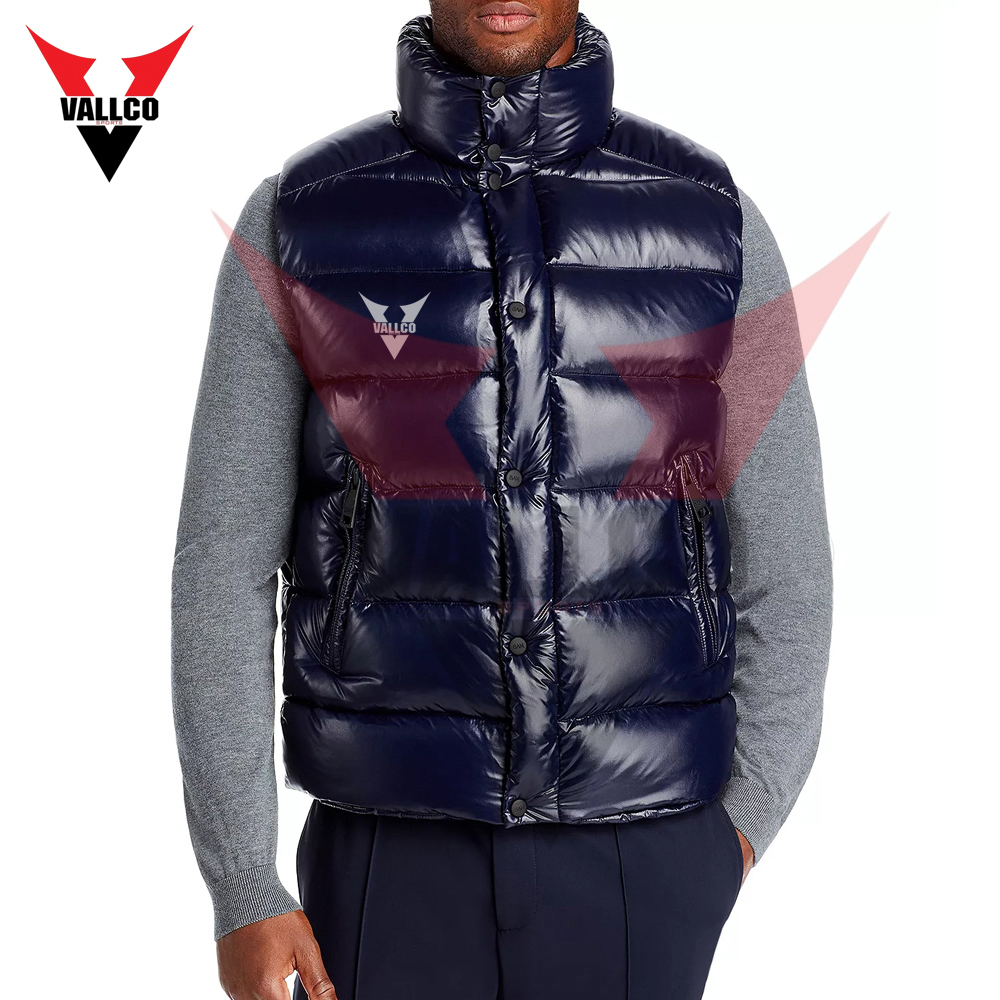 In One Solid Color Good Seller Make Your Own Best Supplier Men Outer Wear Sleeveless Puffer Jackets - view 17