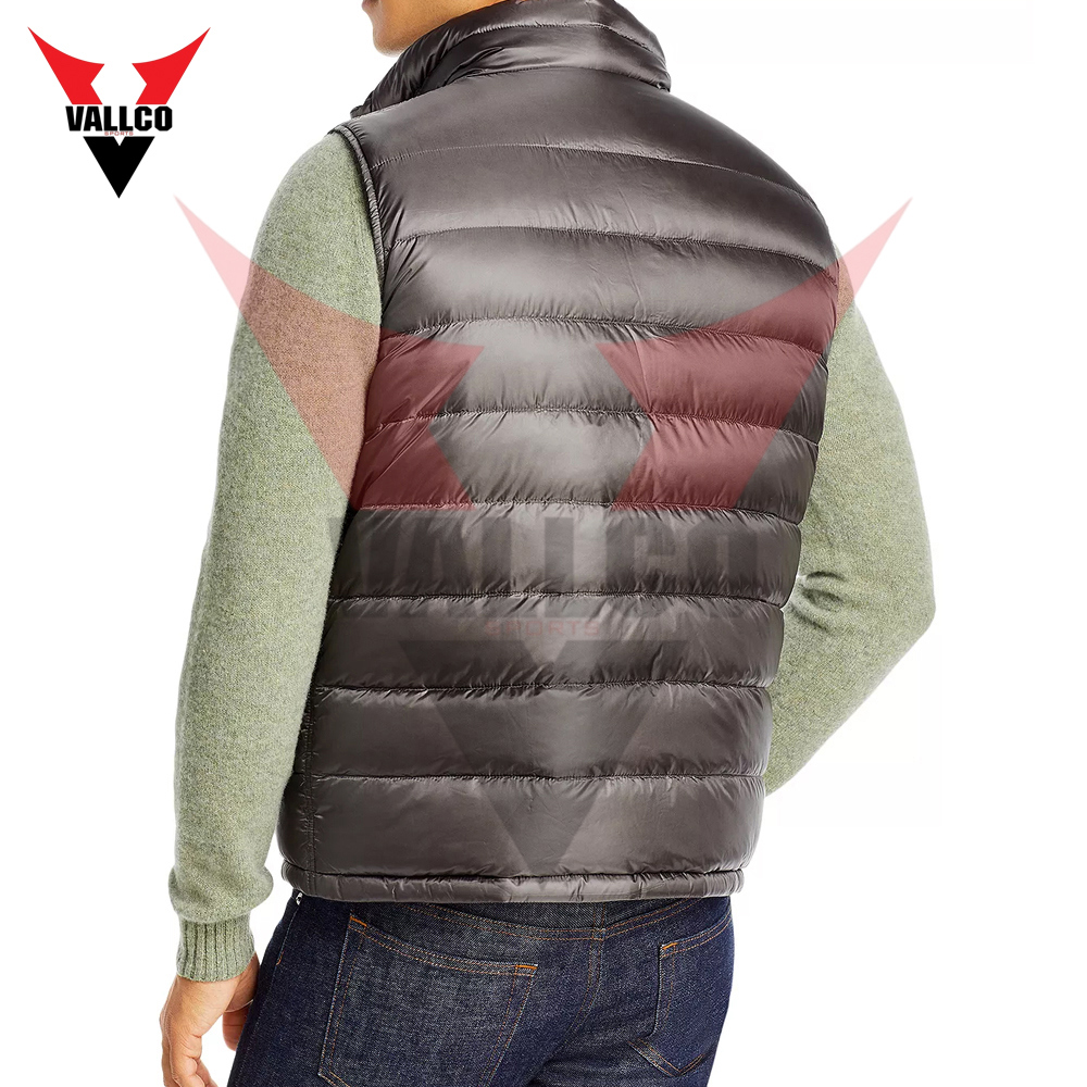 Wholesale Rate With Best Quality Make Your Own Breathable Fully Customized Sleeveless Puffer Jacket - view 2