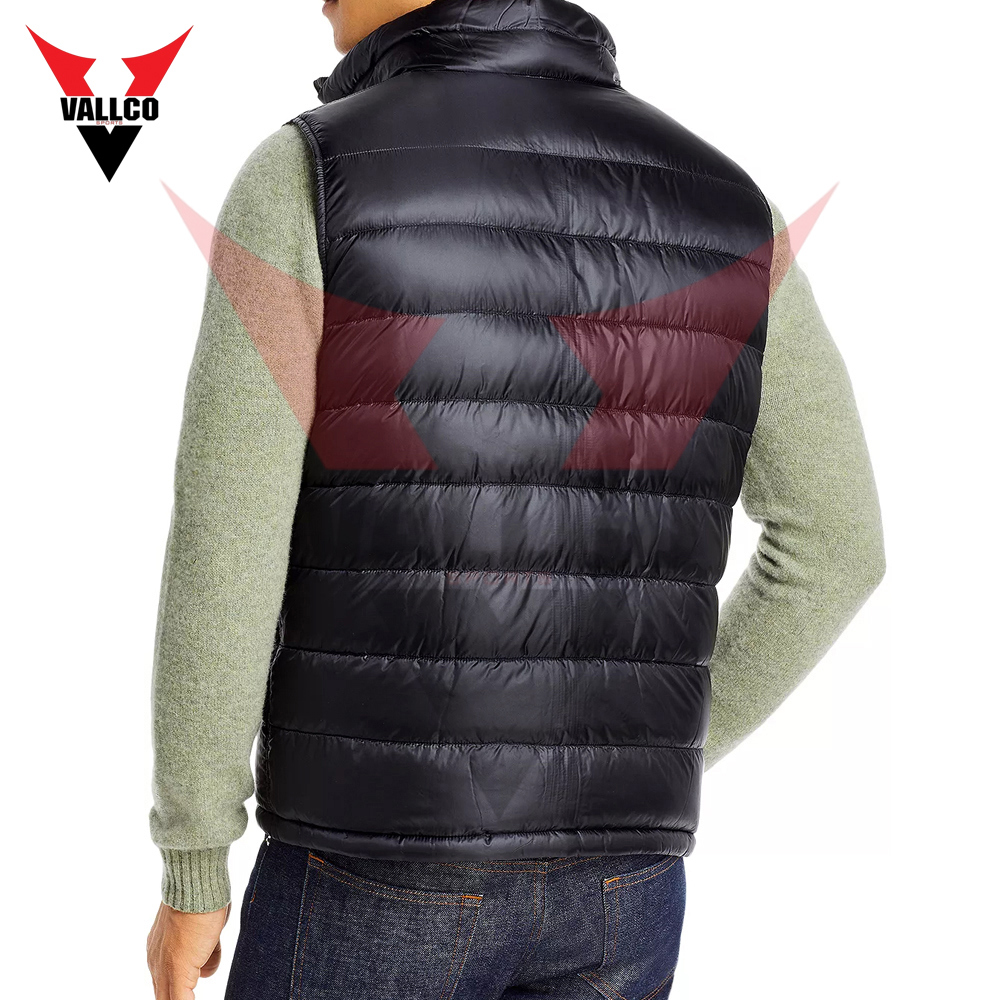 Wholesale Rate With Best Quality Make Your Own Breathable Fully Customized Sleeveless Puffer Jacket - view 3