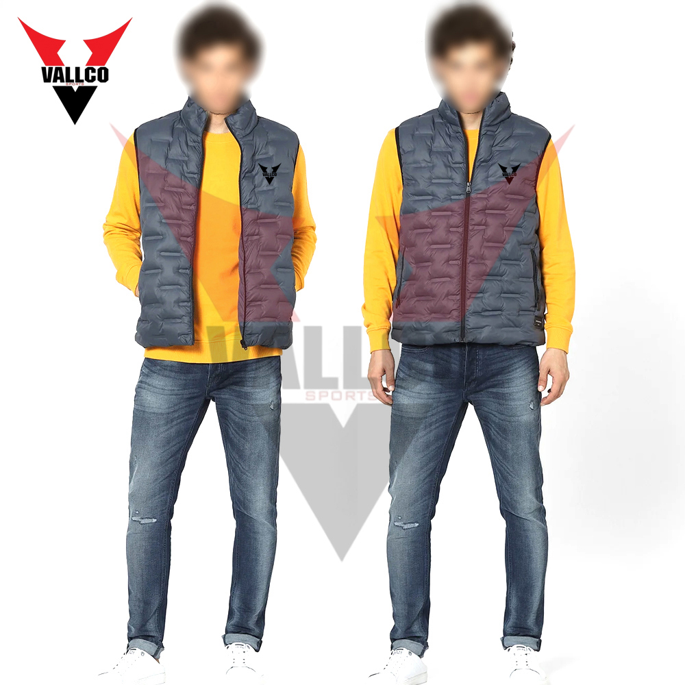 Full Zipper Highest Quality With Own Logo Newest Design Men Sleeveless Puffer Jackets - view 6