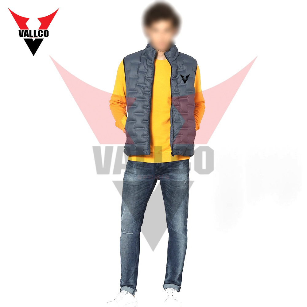 Full Zipper Highest Quality With Own Logo Newest Design Men Sleeveless Puffer Jackets - view 8