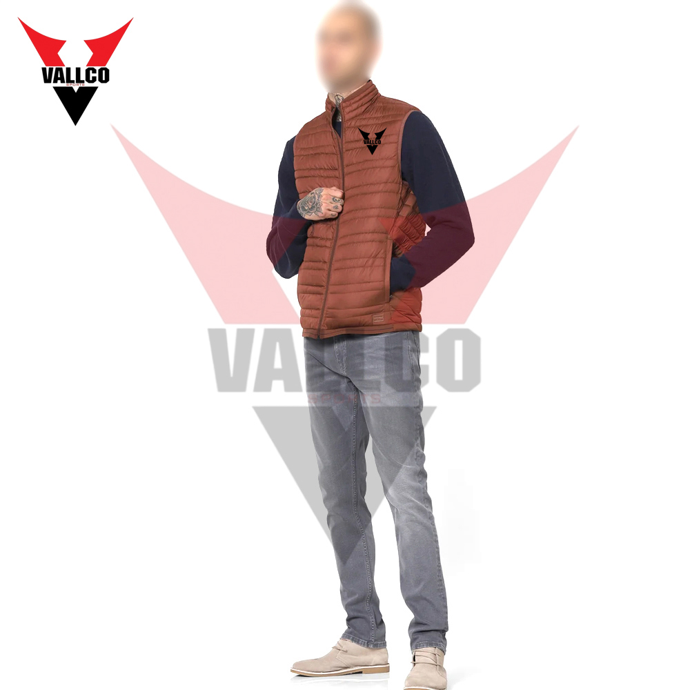 Wholesale Rate With Own Design Premium Quality Breathable Out Door Men Sleeveless Puffer Jackets - view 8