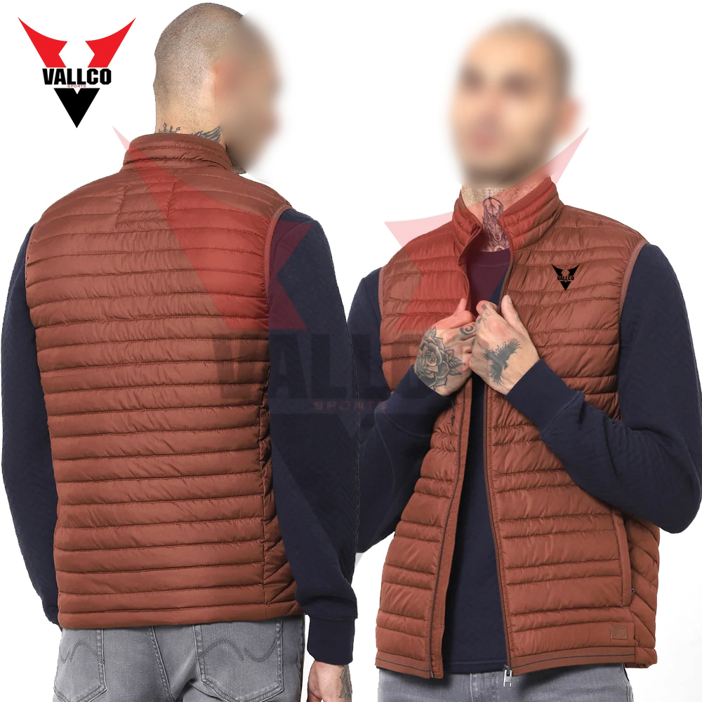 Wholesale Rate With Own Design Premium Quality Breathable Out Door Men Sleeveless Puffer Jackets - view 14