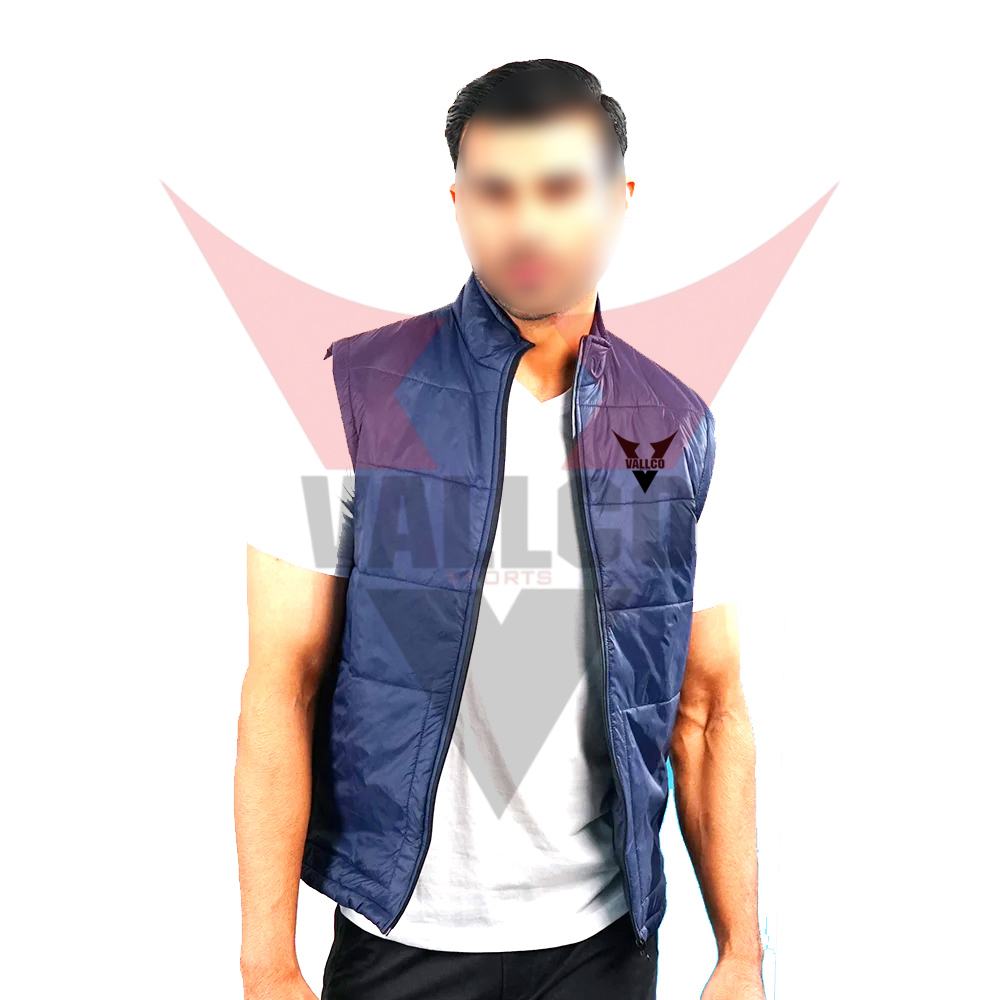 Blue Color Good Quality Best Supplier Competitive Price Newest Design Men  Sleeveless Puffer Jackets