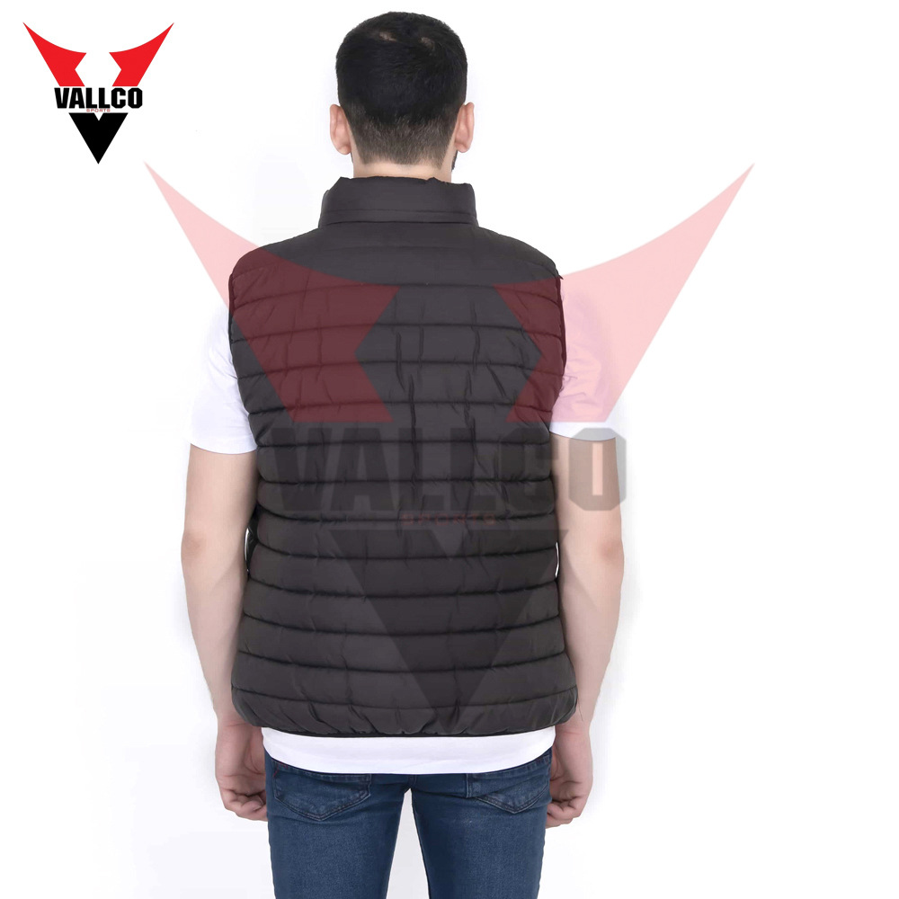 Black Color Highland Quality Best Supplier Unique Design Outer Wear Sleeveless Puffer Jackets - view 2