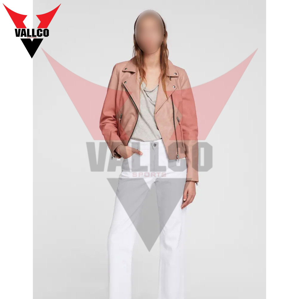 In Light Color Good Quality Comfortable Best Soft Fabric Women Fashion Wear Leather Jackets - view 4