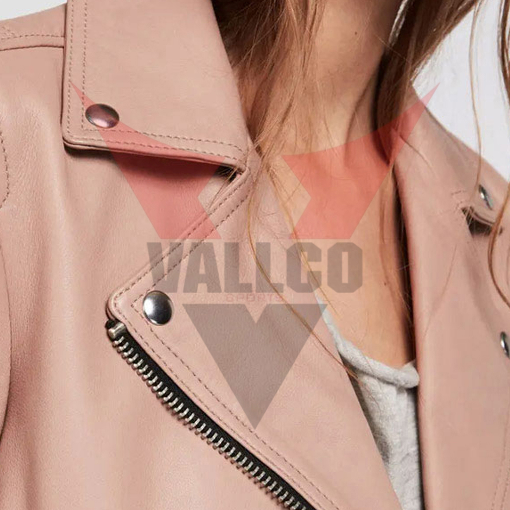 In Light Color Good Quality Comfortable Best Soft Fabric Women Fashion Wear Leather Jackets - view 6