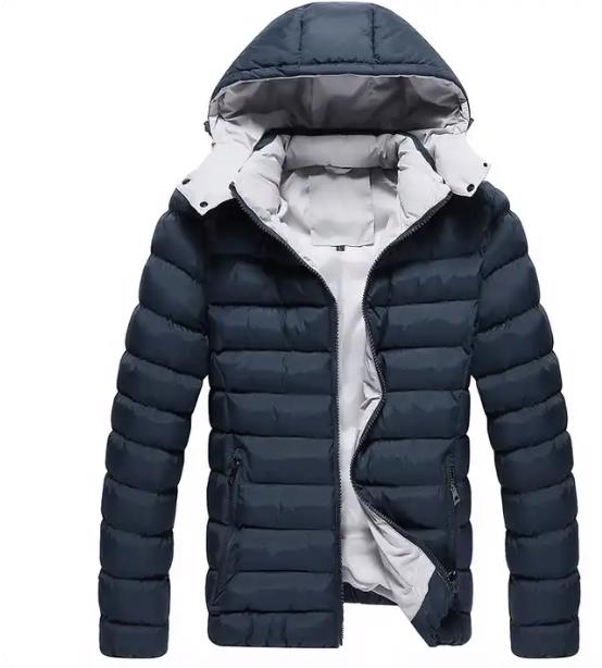 Custom Loose Fit Mens Puffer Bubble Jacket Down Coat