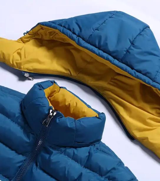 Custom Loose Fit Mens Puffer Bubble Jacket Down Coat - view 4