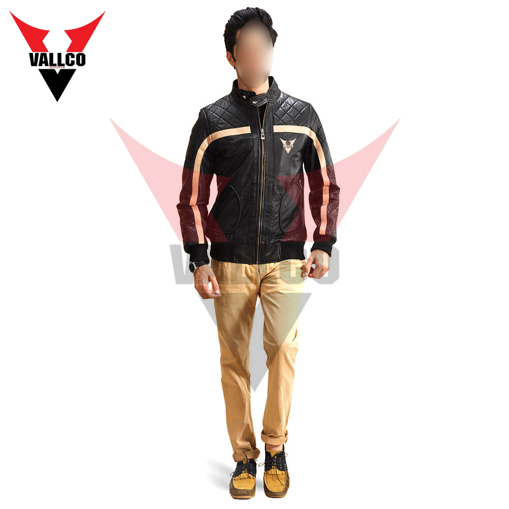 In Different Color Highest Quality Standard Collar Zipper Style Men Casual Wear Leather Jackets - view 9