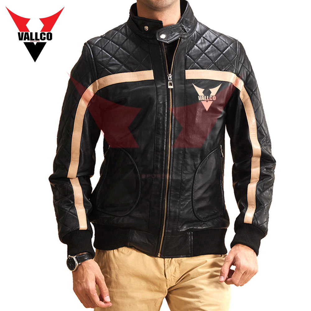 In Different Color Highest Quality Standard Collar Zipper Style Men Casual Wear Leather Jackets - view 10