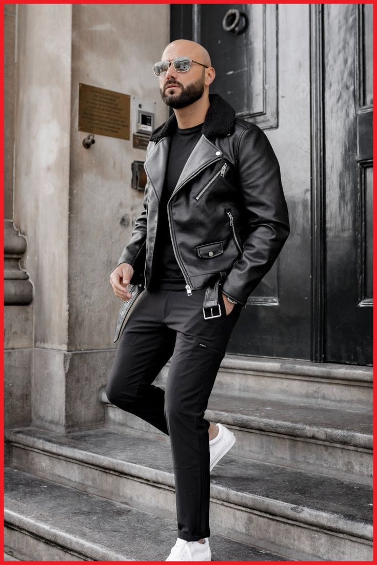 In Different Color Highest Quality Standard Collar Zipper Style Men Casual Wear Leather Jackets - view 13