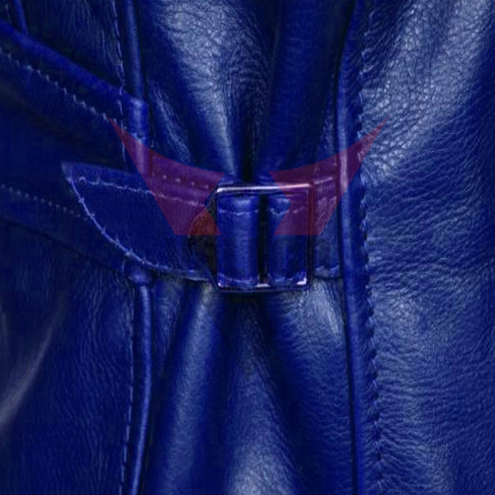 In Blue Color Color Fashion Wear Best Quality Side Zipper Style Men Casual Wear Leather Jacket - view 6