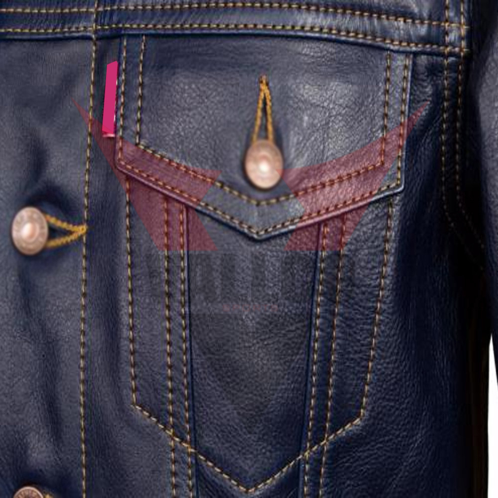 Best Material Men Clothing Fashion Wear Top Quality In Reasonable Price Leather Jacket - view 5