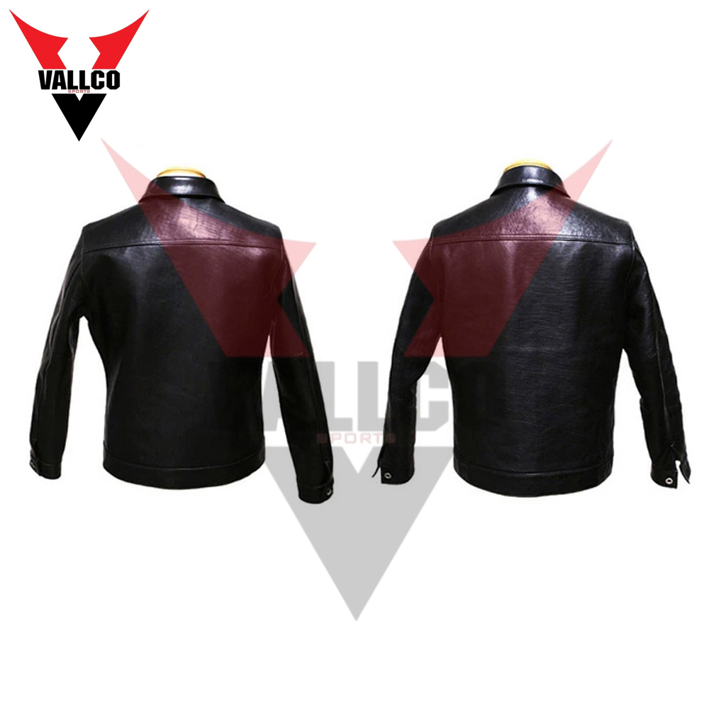 Black Solid Color Popular Product Best Quality Outer Casual Fashion Wear Men Leather Jackets - view 8