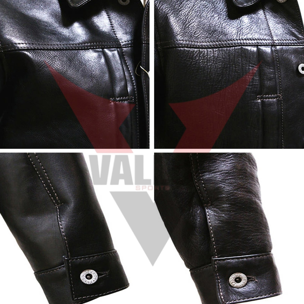 Black Solid Color Popular Product Best Quality Outer Casual Fashion Wear Men Leather Jackets - view 13