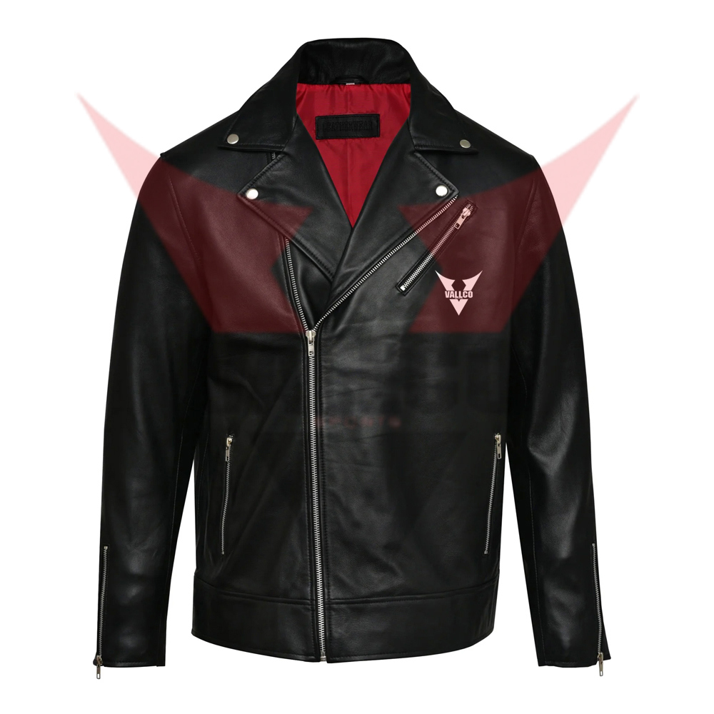 Full Zipper Highest Quality With Own Logo Men Outer Wear Leather Jackets