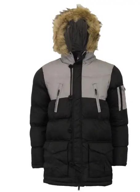 Custom Mens Waterproof Casual Plain Windproof Softshell Parka Coat With Fur  - view 9