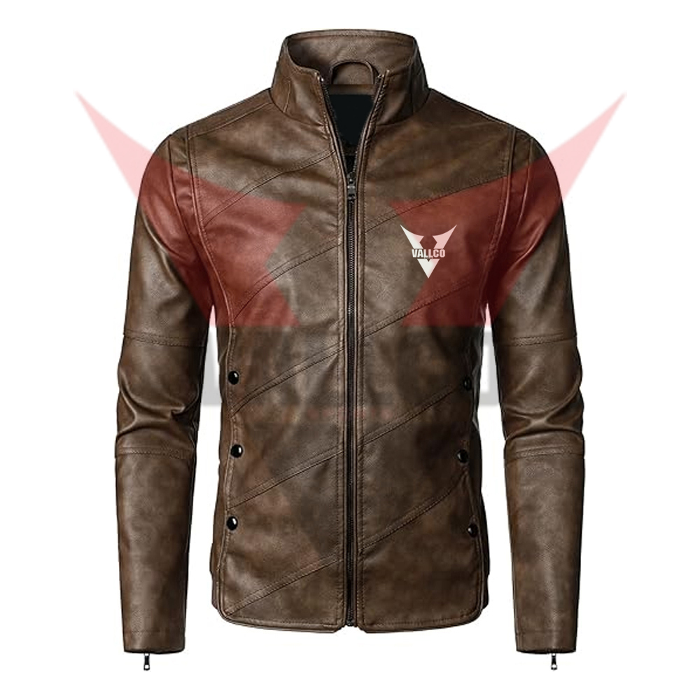 Highest Quality Latest Style Men Casual Wear Product Leather Jackets, In Brown Color Men Jacket
