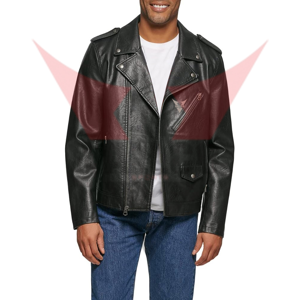 Best Material Men Clothing Fashion Leather Jacket Top Quality In Reasonable Price Leather Jacket