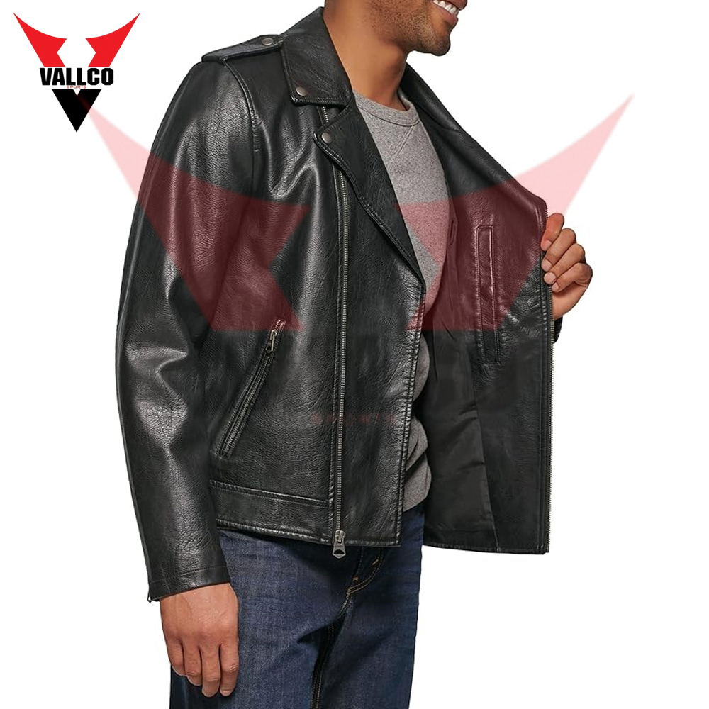 Best Material Men Clothing Fashion Leather Jacket Top Quality In Reasonable Price Leather Jacket - view 3
