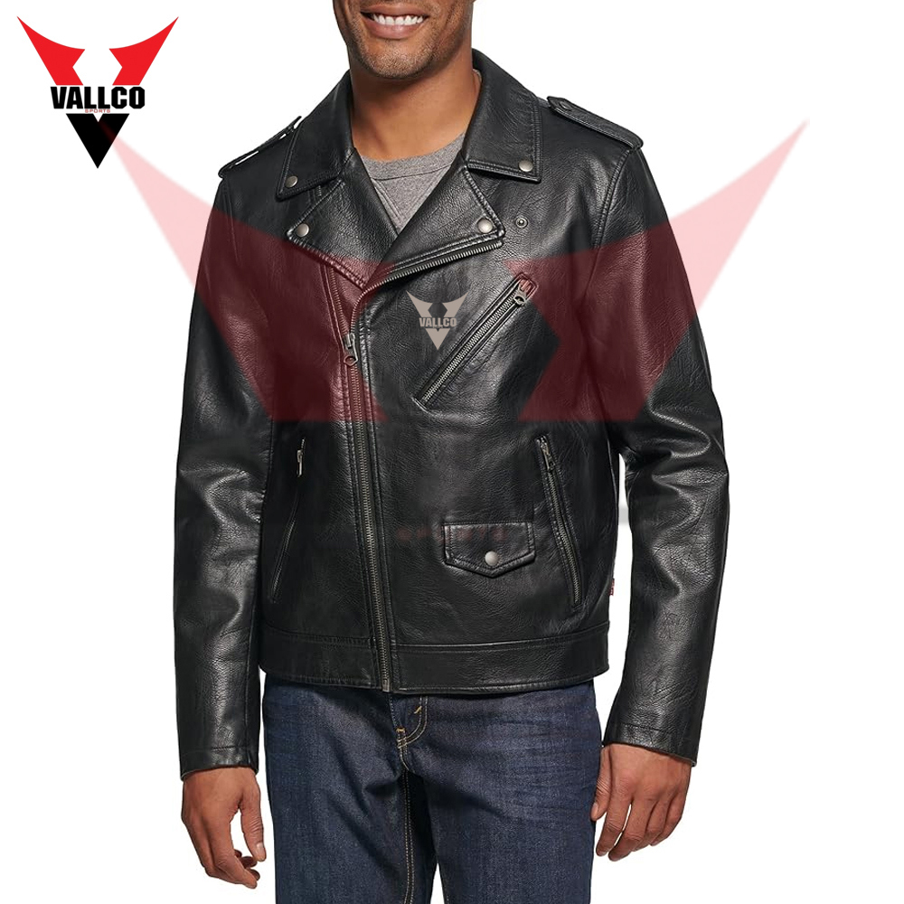 Best Material Men Clothing Fashion Leather Jacket Top Quality In Reasonable Price Leather Jacket - view 4