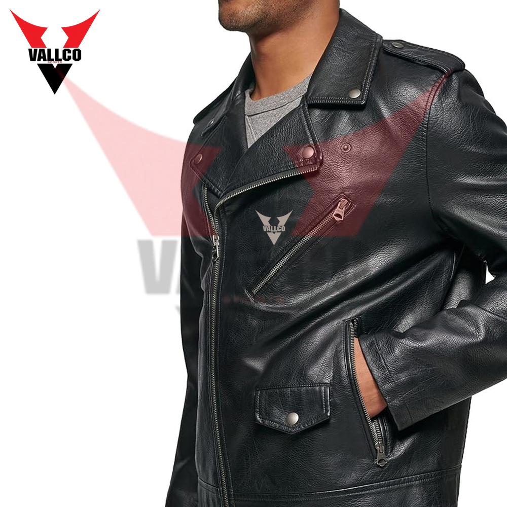 Best Material Men Clothing Fashion Leather Jacket Top Quality In Reasonable Price Leather Jacket - view 9