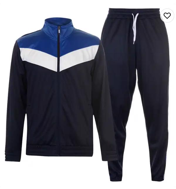 Fitted Soccer Tracksuit Custom Mens Plain Sports