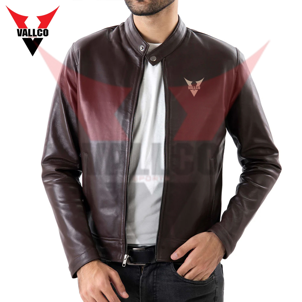 Black Solid Color Popular Product Best Quality Outer Casual Fashion Wear Men Leather Jackets - view 4