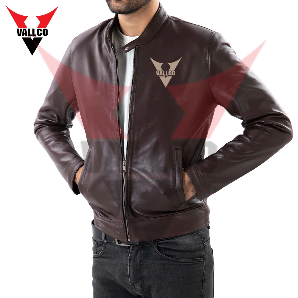 Black Solid Color Popular Product Best Quality Outer Casual Fashion Wear Men Leather Jackets - view 12