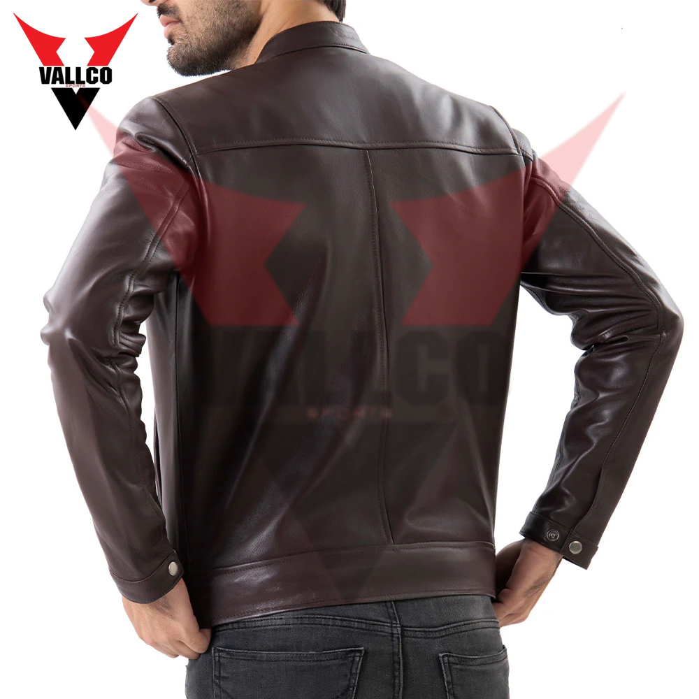 Black Solid Color Popular Product Best Quality Outer Casual Fashion Wear Men Leather Jackets - view 13