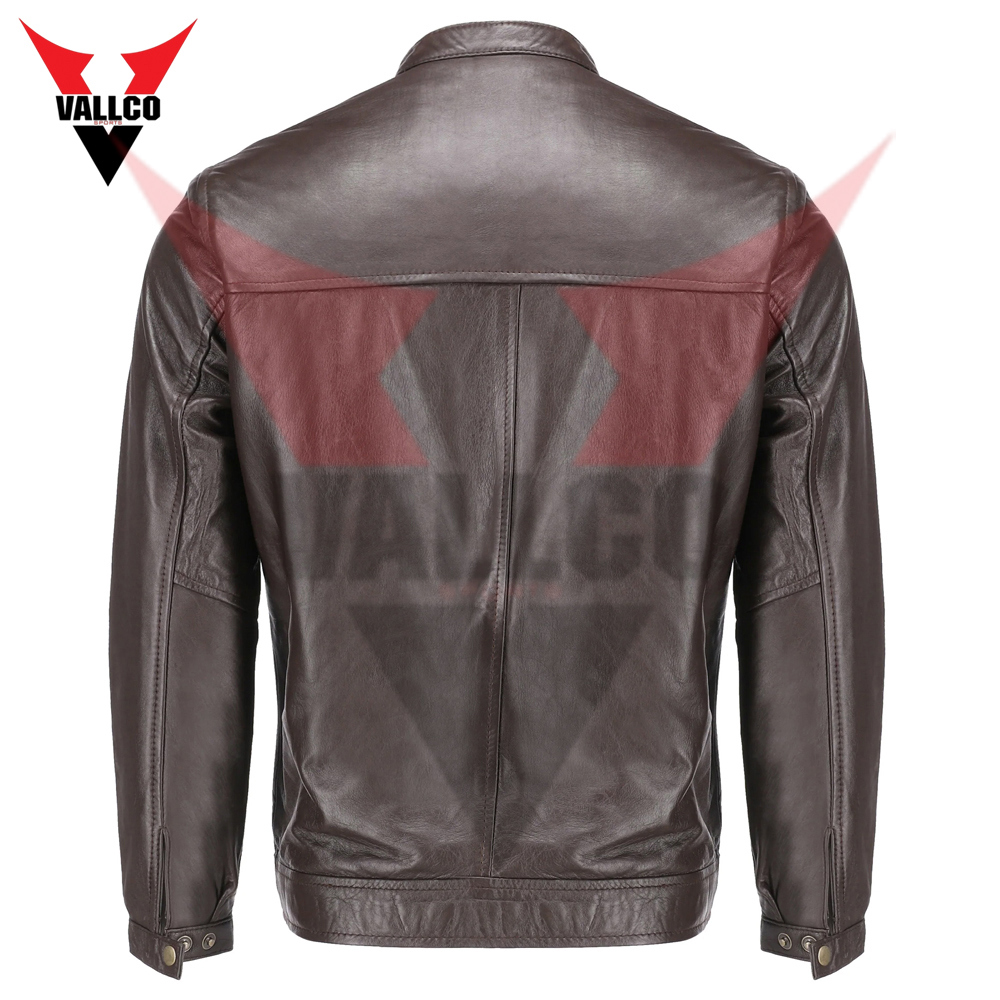 Black Solid Color Popular Product Best Quality Outer Casual Fashion Wear Men Leather Jackets - view 14