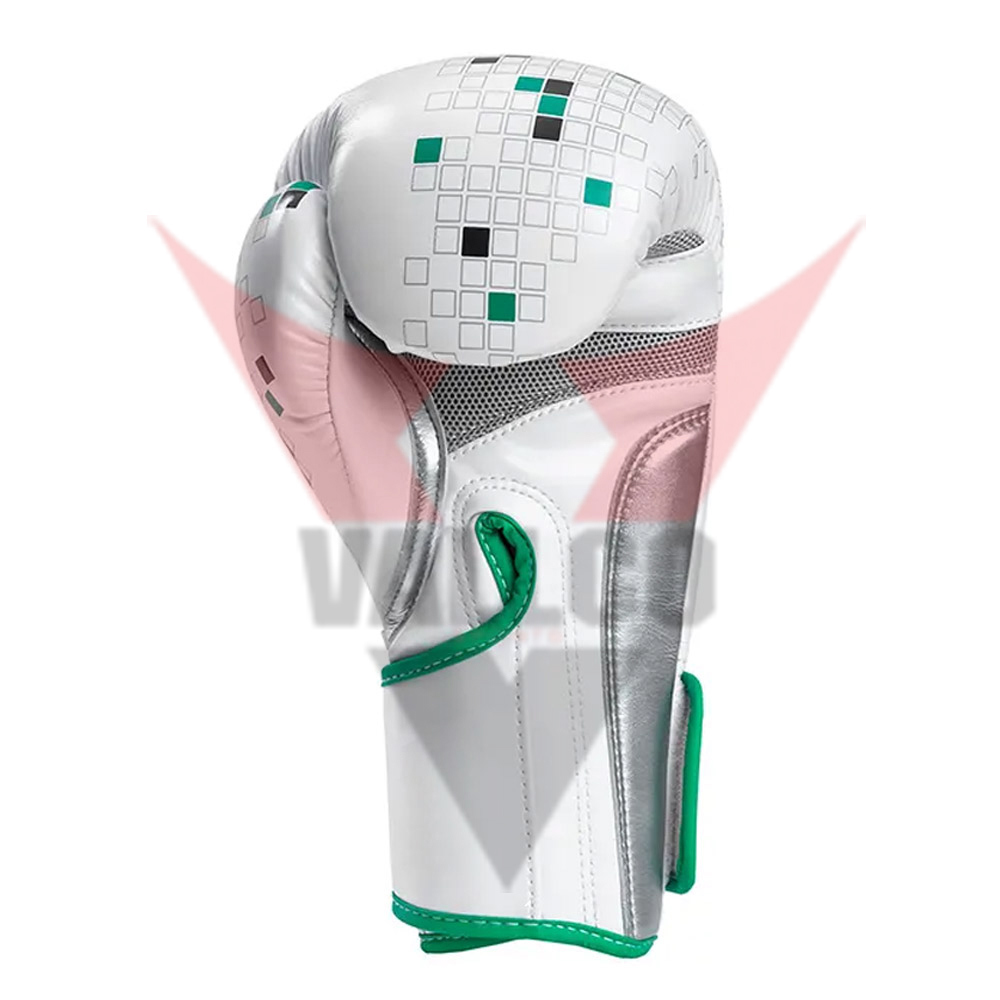 Pu Leather Customized Logo Print Good Quality Fighting Training Unique Designs Boxing Gloves  - view 2