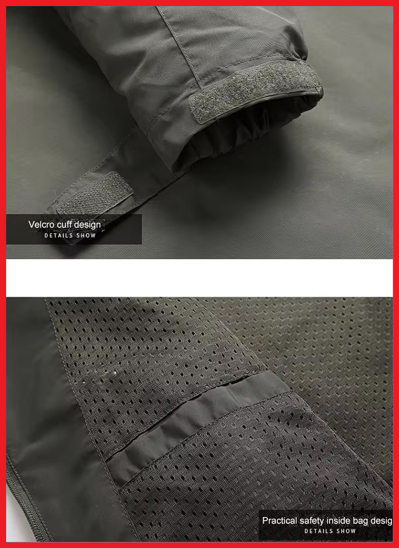 Hot Sale New Design Nylon Rain Proof Jacket With Hooded Men Wear Windbreaker Jacket - view 17