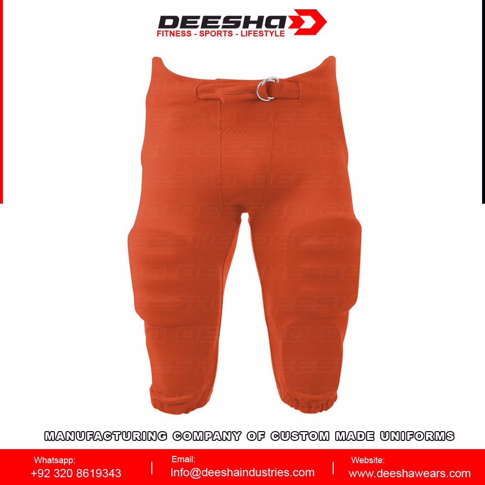 Custom Men Series Solid Integrated Football Pants 4 - view 2