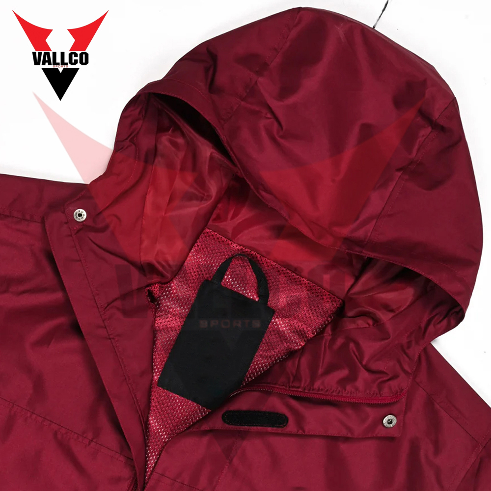 Premium Quality Mahroon Color With Hood Highland Product Men Outer Wear Windbreaker Jackets - view 13