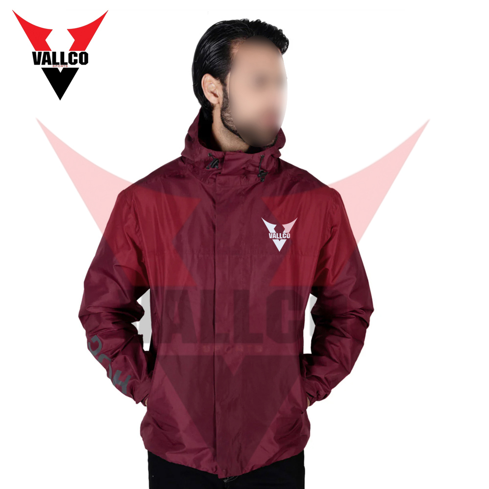 Premium Quality Mahroon Color With Hood Highland Product Men Outer Wear Windbreaker Jackets - view 21